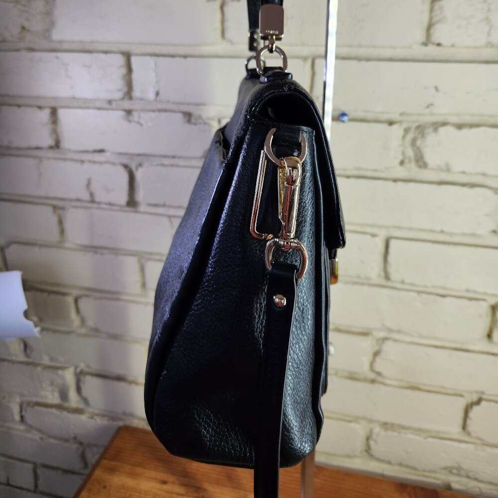 Euc Coach Sadie Madison Black Leather Shoulder Bag Purse - Picture 6 of 13